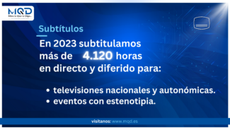 Mira lo Que te Digo subtitula más de 4.120 horas en 2023