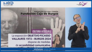 Accesibilidad comunicativa en la muestra «Objetivo Picasso» de la Fundación Caja de Burgos