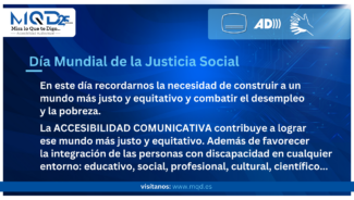 La accesibilidad comunicativa contribuye a un mundo más justo y equitativo